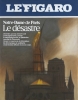 L'INCENDIE DE NOTRE-DAME DE PARIS. LA UNE DE FIGARO, 2019, huile sur toile, 146 x 114 cm