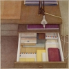 Still life with a drawer, 1983, coloured pencils on paper, 103x103 cm