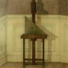 Треугольник, 1983, цвет. карандаши на бумаге, 103x103 см