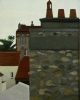 Mur à Pierrefitte, 1988, huile sur toile, 100x81 cm 