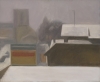 Alfortville in winter, oil on canvas, 50 x 61 cm, 1987